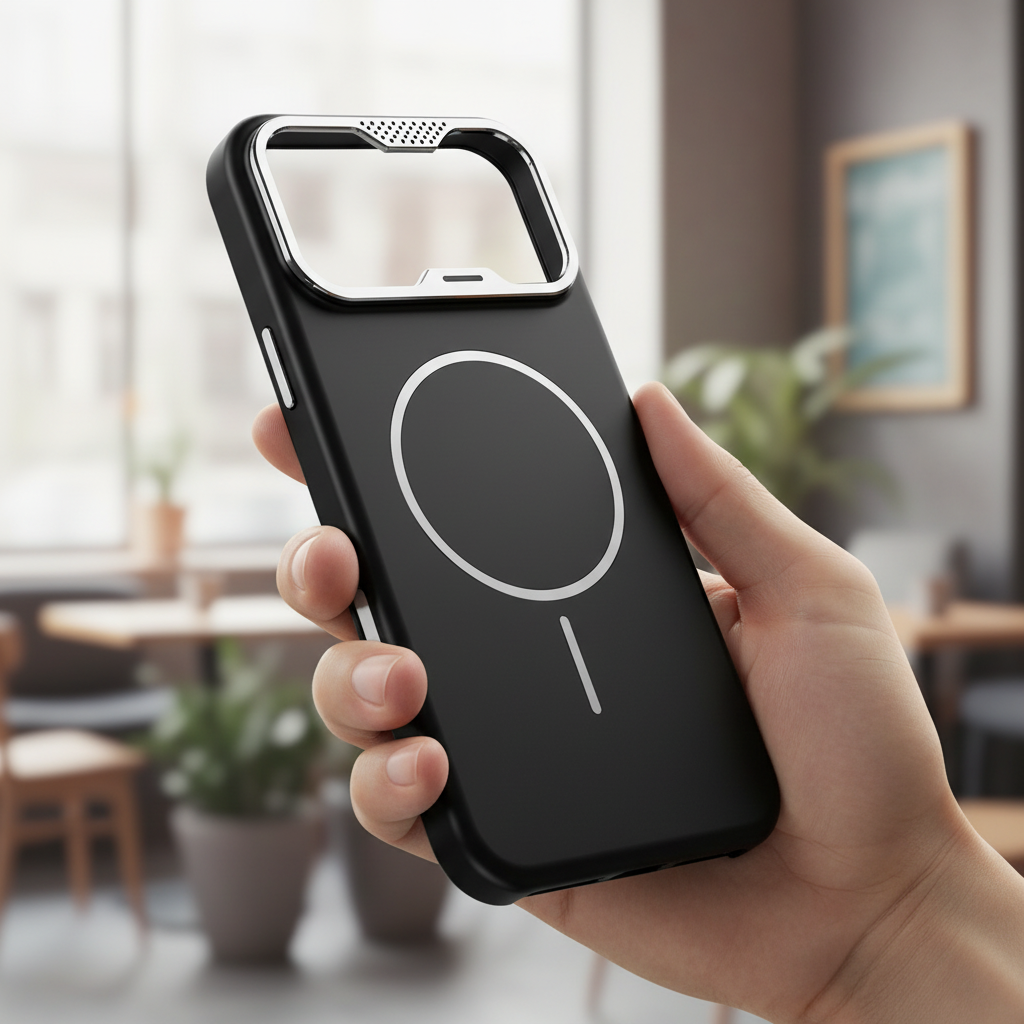 iPhone 17 Series Premium Metaleve Case With Heat Indicator