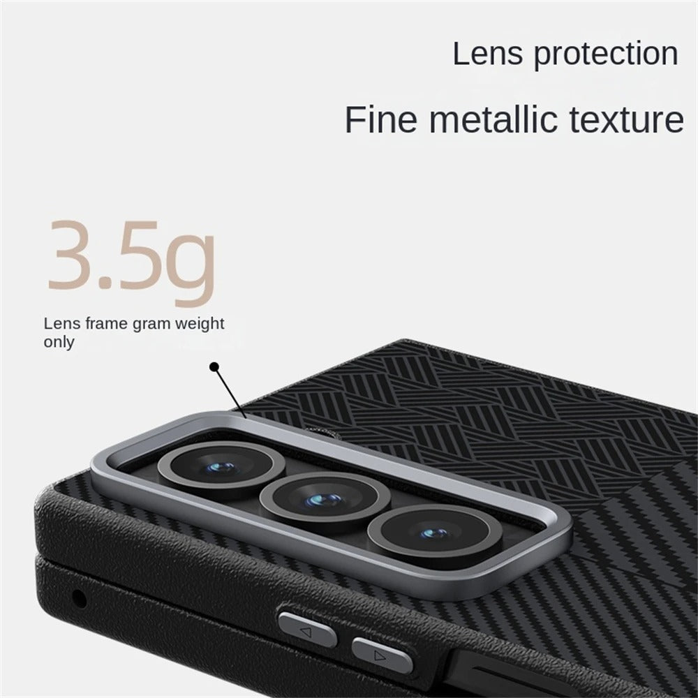 Satin Weave Stripe Carbon Case