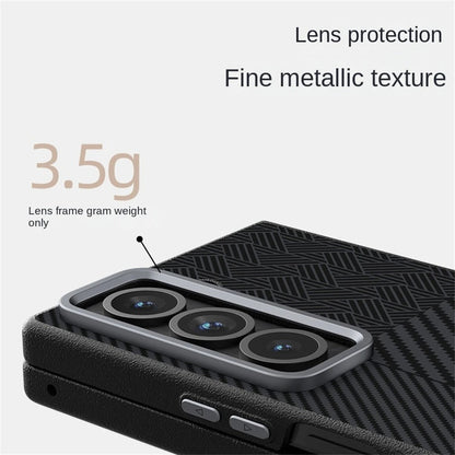 Satin Weave Stripe Carbon Case