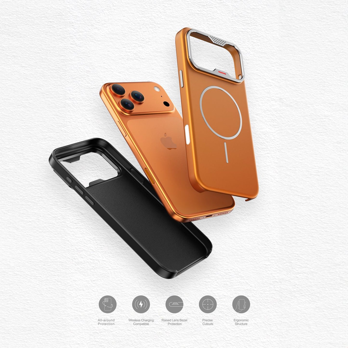 iPhone 17 Series Premium Metaleve Case With Heat Indicator